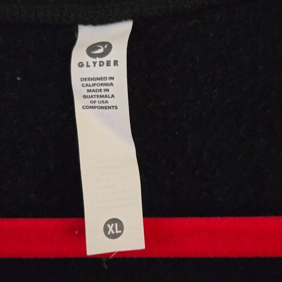 Glyder Lounge Long Sleeve Black Slit Side Soft Jersey Size XL - Picture 9 of 10